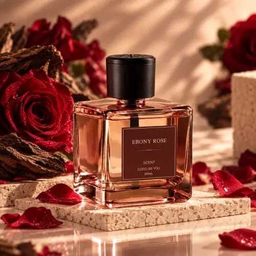 Perfumy do wnętrz Ebony Rose 200 ml – elektryczny dyfuzor USB, 4 tryby
